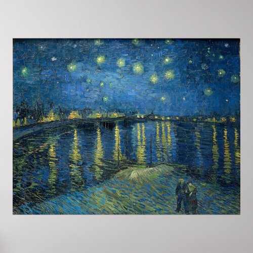 Starry Night Over the Rhone Poster