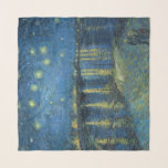 Starry Night Over the Rhone Scarf<br><div class="desc">Starry Night Over the Rhône (September 1888) is one of Vincent van Gogh's paintings of Arles at night. He marvellously transcribed the colours he perceived in the dark. The view is from the quay on the east side of the Rhône. It was first exhibited in 1889 at the annual exhibition...</div>