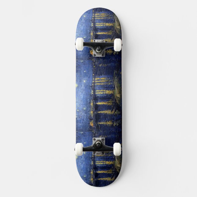 Starry Night Over the Rhone Skateboard Deck (Front)