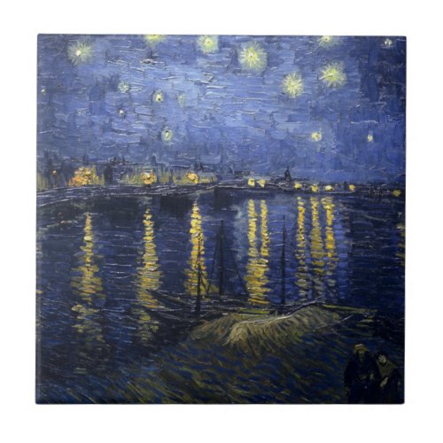 Starry Night Over the Rhne Tile