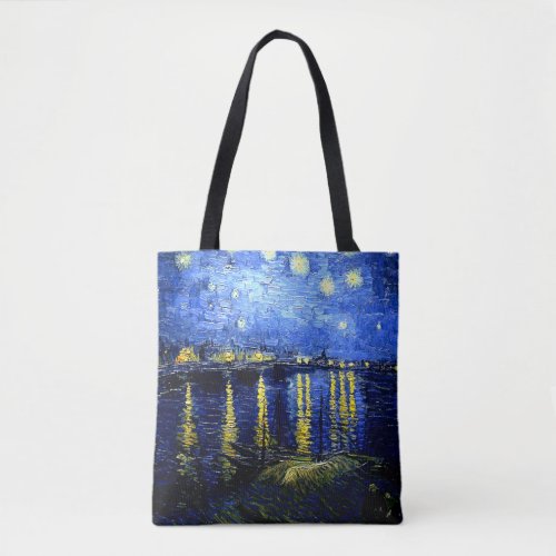 Starry Night over the Rhone Tote Bag