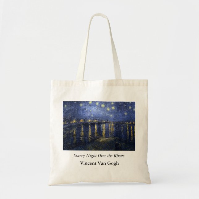 Starry Night Over the Rhone - Van Gogh (1888) Tote Bag (Front)