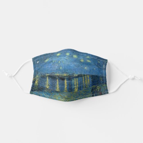 Starry Night over the Rhone Van Gogh Art Painting Adult Cloth Face Mask