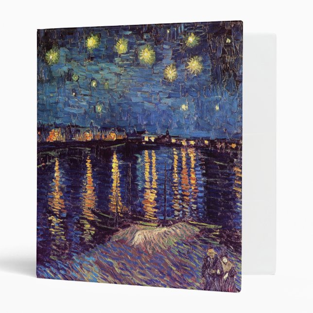 Starry Night Over the Rhone - Van Gogh Binder (Front/Inside)