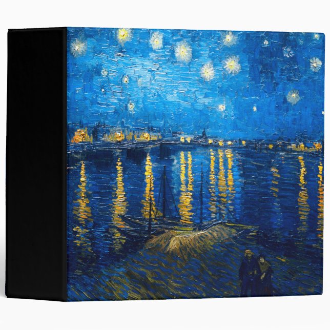 Starry Night Over the Rhone, Van Gogh Binder (Front/Spine)