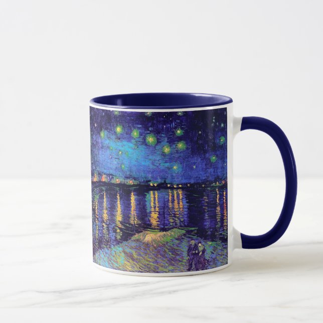 Starry Night Over the Rhone Van Gogh Fine Art Mug (Right)