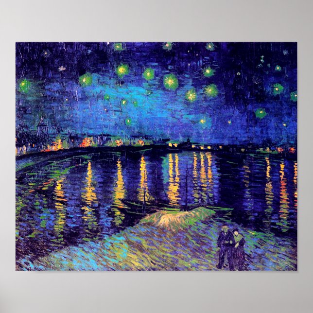 Starry Night Over the Rhone Van Gogh Fine Art Poster (Front)