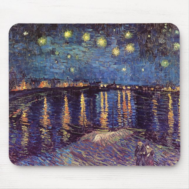 Starry Night Over the Rhone - Van Gogh Mouse Pad (Front)