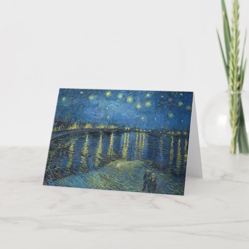 Starry Night Over the Rhone Van Gogh Thank You Card