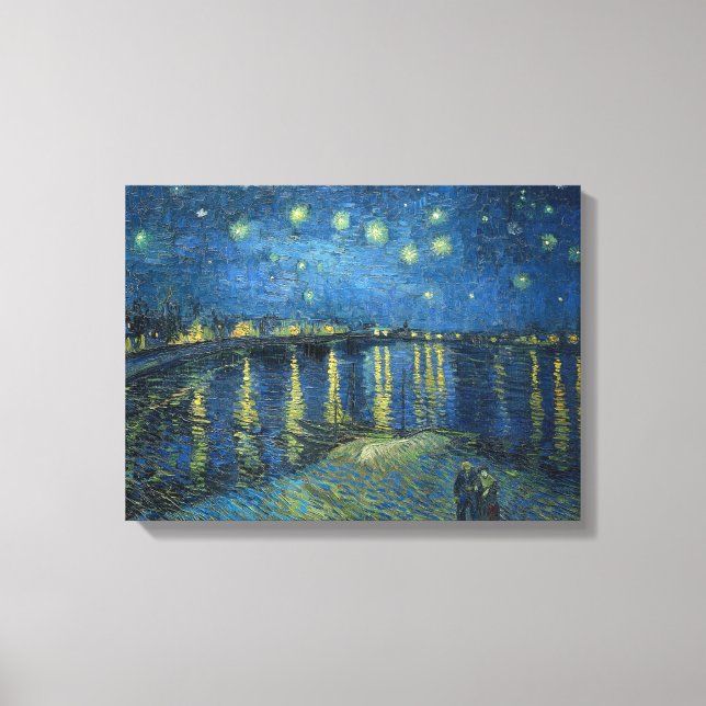 Starry Night Over The Rhone Vincent van Gogh Canvas Print (Front)