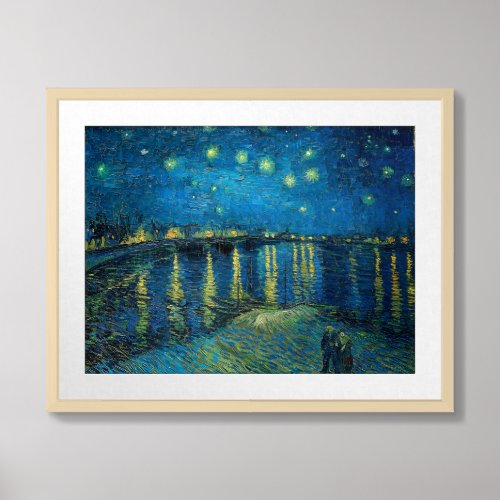 Starry Night Over the Rhne  Vincent Van Gogh Framed Art