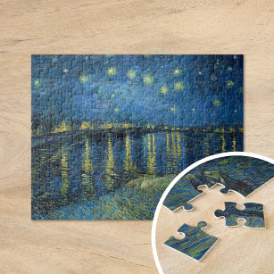 Starry Night Over the Rhône   Vincent Van Gogh Jigsaw Puzzle
