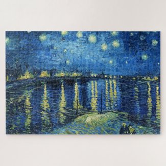 Starry Night over the Rhone Vincent van Gogh Jigsaw Puzzle