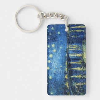 Starry Night over the Rhone Vincent van Gogh Keychain