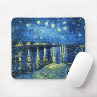 Starry Night over the Rhone Vincent van Gogh Mouse Pad