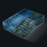 Starry Night Over the Rhône-Vincent van Gogh Paperweight<br><div class="desc">Starry Night Over the Rhône Painting by Vincent van Gogh-1888</div>