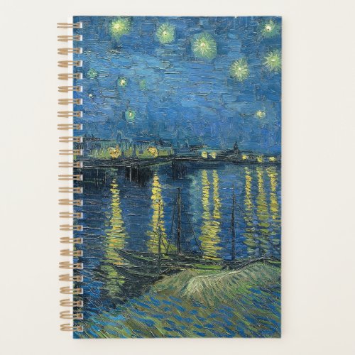 Starry Night Over the Rhone Vincent Van Gogh Planner