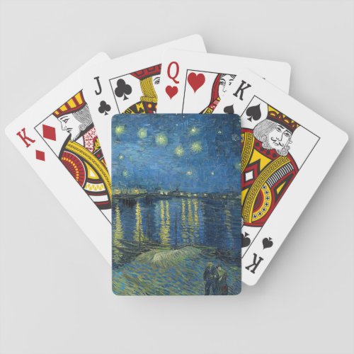 Starry Night Over the Rhne  Vincent Van Gogh Poker Cards