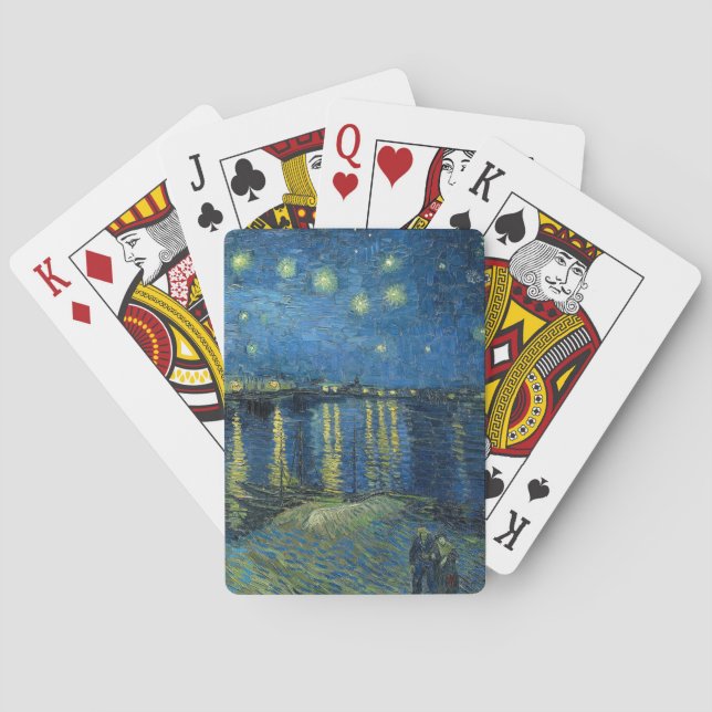Starry Night Over the Rhône | Vincent van Gogh Poker Cards (Back)