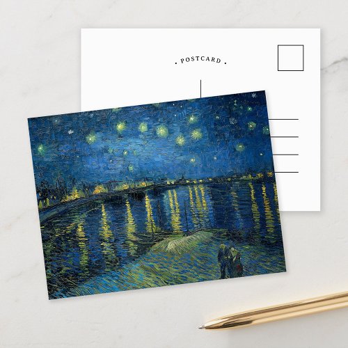 Starry Night Over the Rhne  Vincent Van Gogh Postcard