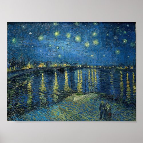 Starry Night Over The Rhone Vincent van Gogh Poster