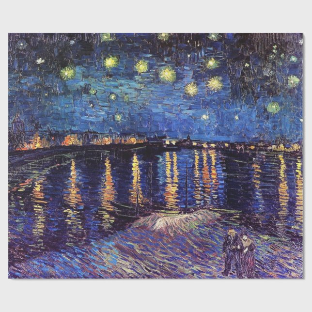 Starry Night over the Rhone, Vincent van Gogh. Wrapping Paper (Flat)