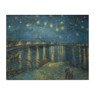 Starry Night Over the Rhone Wood Wall Art