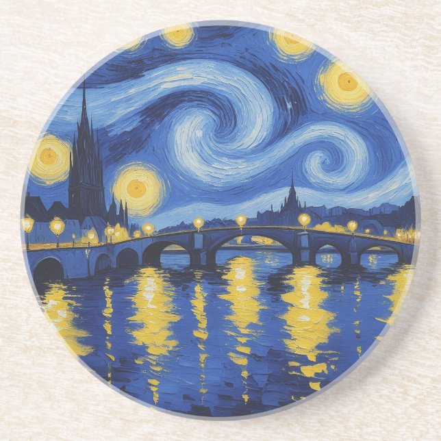 Starry night over the river coaster (Front)