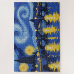 Starry night over the river jigsaw puzzle