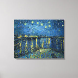 Starry Night Over the River Rhone (by van Gogh) Canvas Print