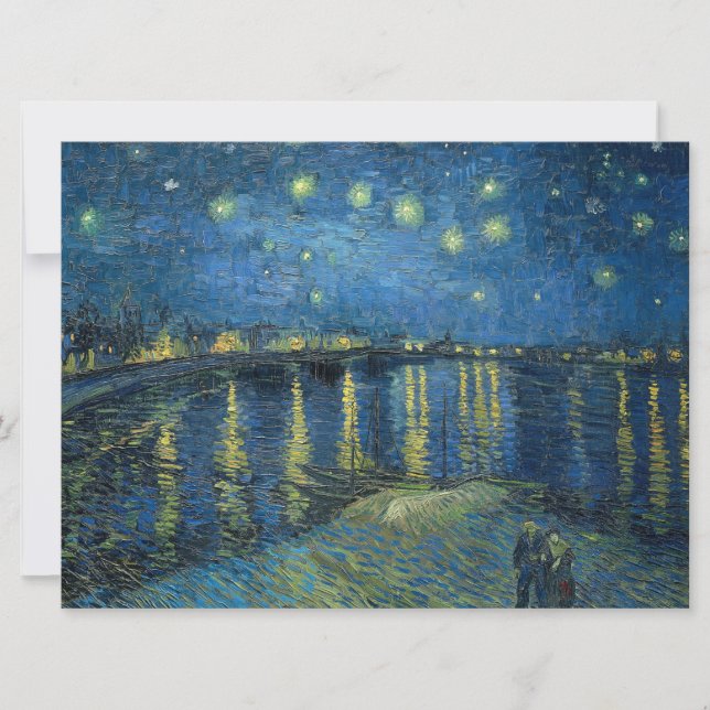 Starry Night Over the River Rhone (by van Gogh) Card (Front)