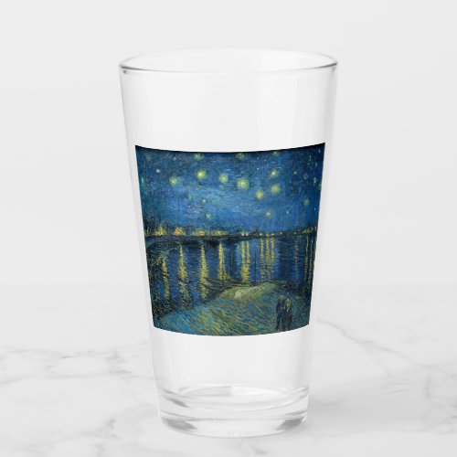 Starry Night Over the River Rhone by van Gogh Glass