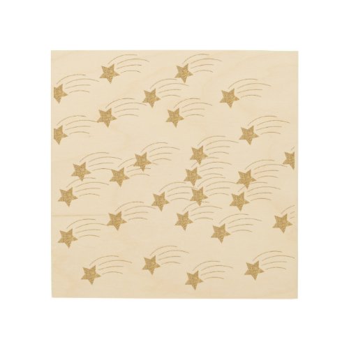 Starry Night Overlays Square Sticker Wood Wall Art