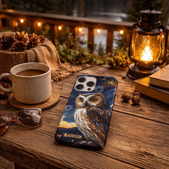 Starry Night Owl Iphone Case (Creator Uploaded)
