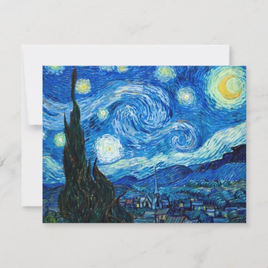 Starry Night Painting By Painter Vincent Van Gogh (Front)