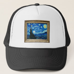 Starry Night Painting By Painter Vincent Van Gogh Trucker Hat