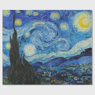 Starry Night painting Wrapping Paper