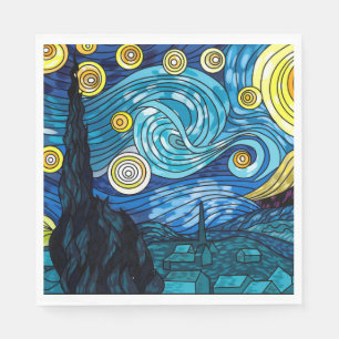Starry Night Paper Napkins