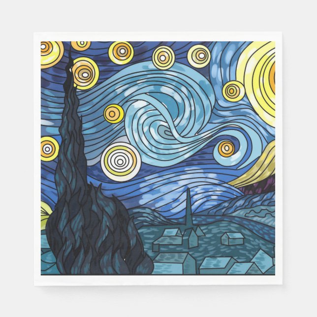 Starry Night  Paper Napkins (Front)