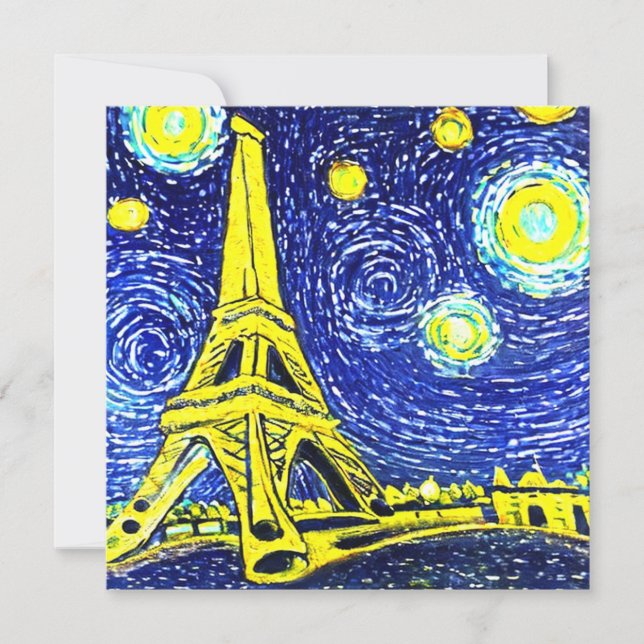 Starry Night Paris France (Front)