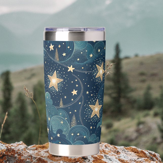 Starry Night Pattern Insulated Tumbler (Creator Uploaded)