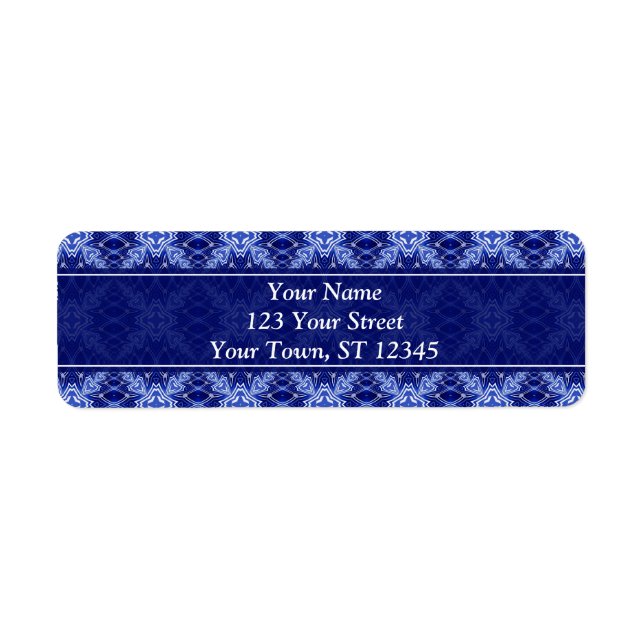 starry night pattern label (Front)