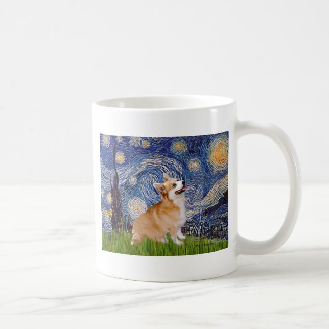 Starry Night - Pembroke Welsh Corgi 7b Coffee Mug (Right)