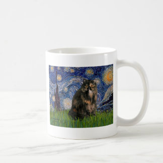 Starry Night - Persian Calico cat Coffee Mug