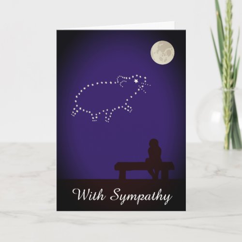 Starry Night Pet Hamster Mouse or Rat Sympathy Card