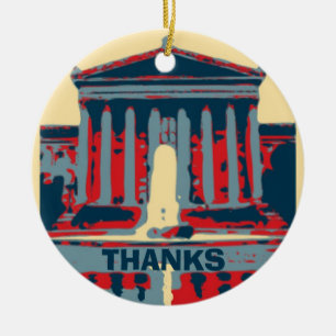 Starry Night Philadelphia, edit text Ceramic Ornament