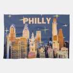 Starry Night Philadelphia, Personalize Kitchen Towel at Zazzle