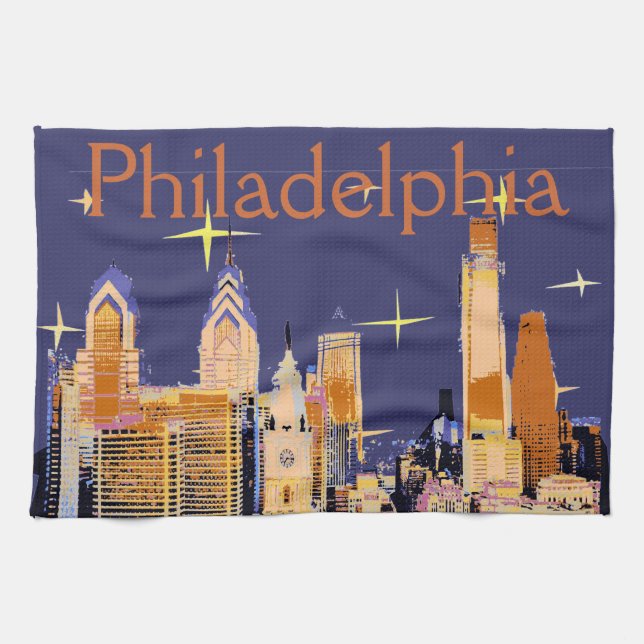 Starry Night Philadelphia Towel (Horizontal)