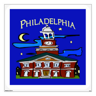 Starry Night Philly Moon Wall Decal