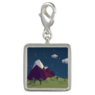 Starry night picture charm